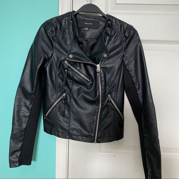 Black faux leather jacket Vero Moda - Picture 6 of 6